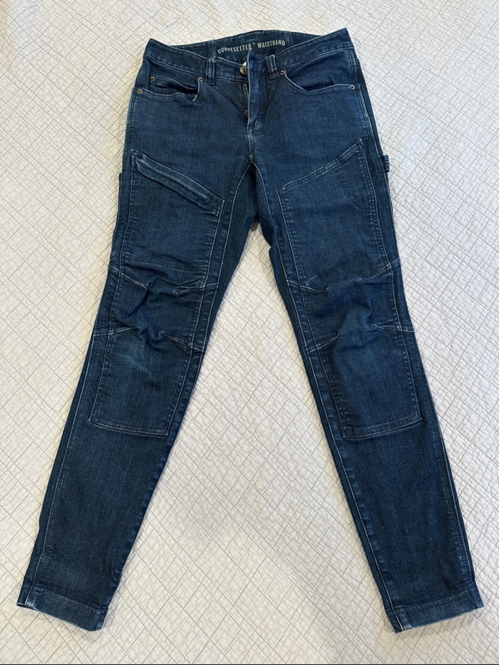 Duluth Trading Co Indigo Skinny Utility Jeans